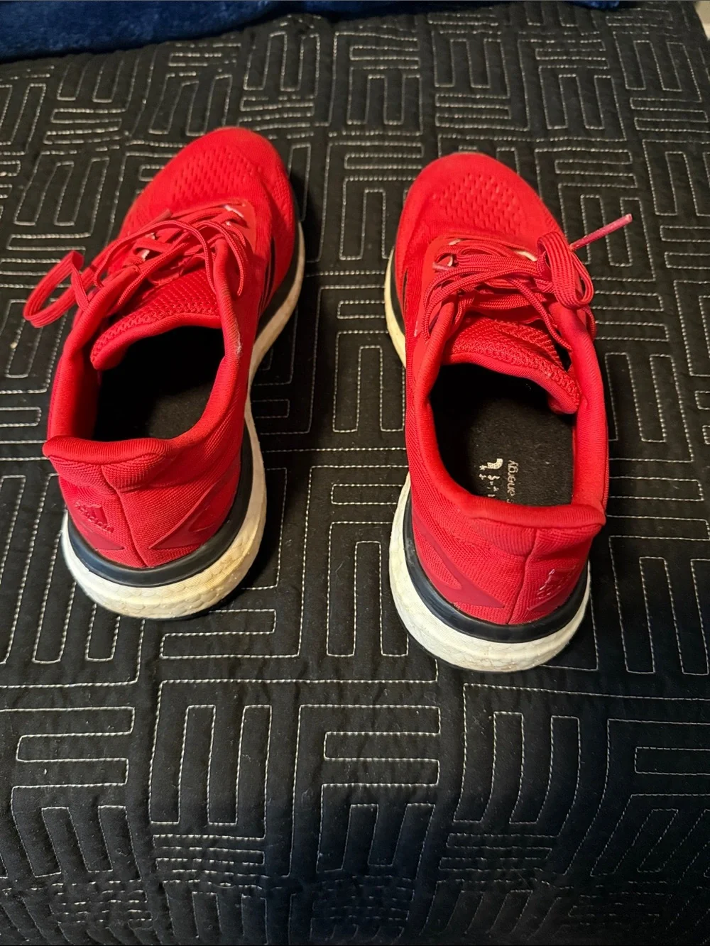 adidas Red and Black Men's Athletic Running Shoes